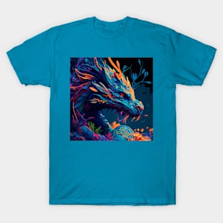 Blue wise dragon T-Shirt